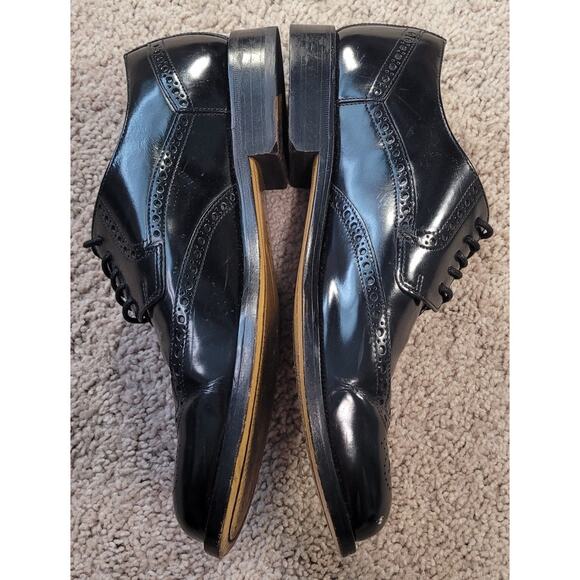 Cole Haan Air Carter Wingtip Black Leather Oxford Shoes 7.5M main image 6